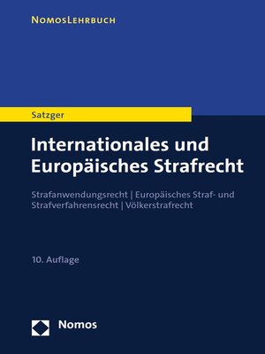 cover image of Internationales und Europäisches Strafrecht